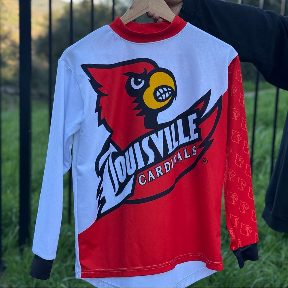Youth Louisville Cardinals Performance BMX/MTB Cycling Jersey Large 10/12